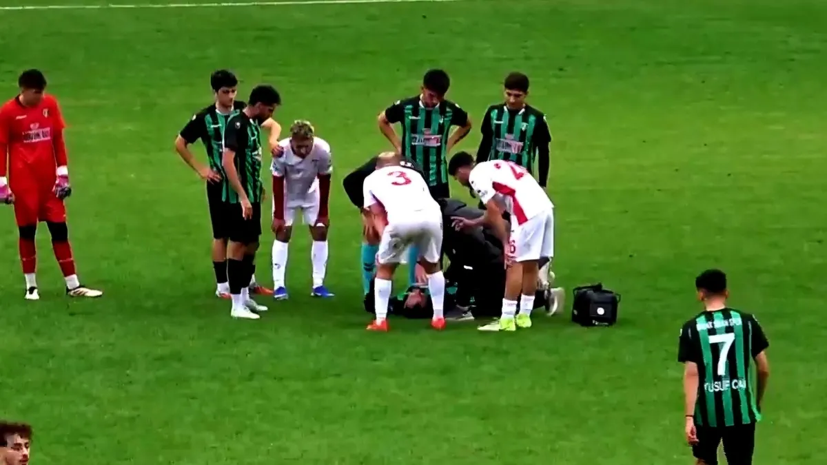Bartın'da futbol maçında korkutan anlar! Futbolcu Akın Karaaslan hastaneye kaldırıldı