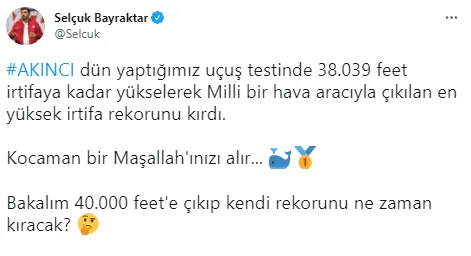 Son dakika: Bayraktar AKINCI TİHA Türk havacılık tarihinin irtifa rekorunu kırdı - 4