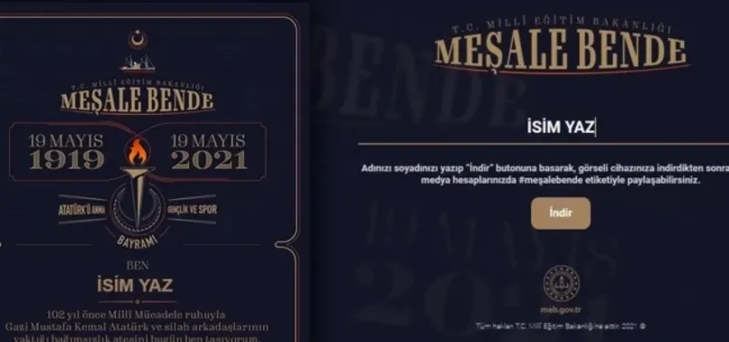 Meşale Bende uygulaması nedir, nasıl kullanılır? 19 Mayıs Meşale Bende etiketi için isim nasıl yazılır?