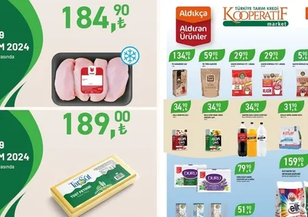 Tarım Kredi Market 16-29 Kasım indirimleri başladı! Kaşar Peynir 175.00 TL, Peynir 139.90 TL, Yayık tereyağı 92.50 TL'den satışta