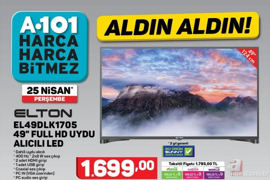 A101 aktüel ürünler kataloğu 25 Nisan için son gün! A101 indirimli ürünler neler? 2