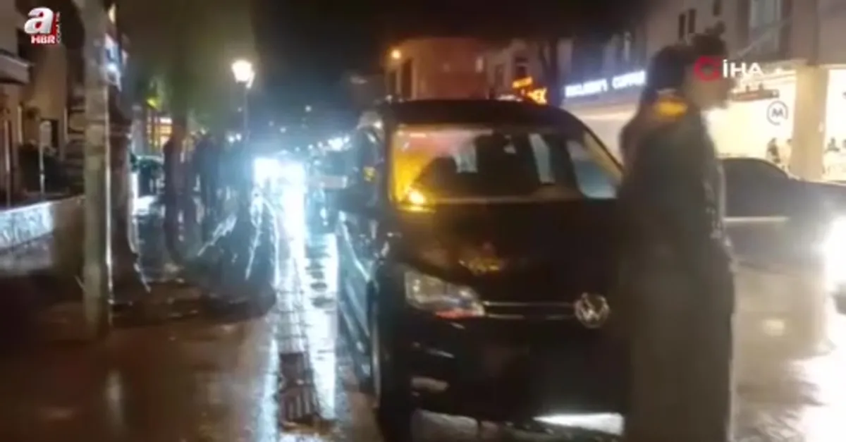 Ters yön kazası! Aracını bırakıp kaçtı