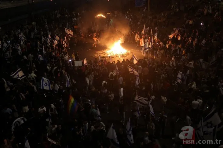 İsrail’de yargı reformu protestoları | Netanyahu’nun evinin önündeki barikat yıkıldı! İç savaş tehlikesi: Yüz binler sokağa döküldü! İşte İsrail’deki son durum