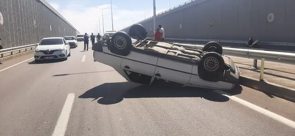 Adıyaman'dan korkunç kaza! Kontrolden çıktı takla attı - 1