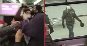 Tramvayda ’yol verme’ kavgası