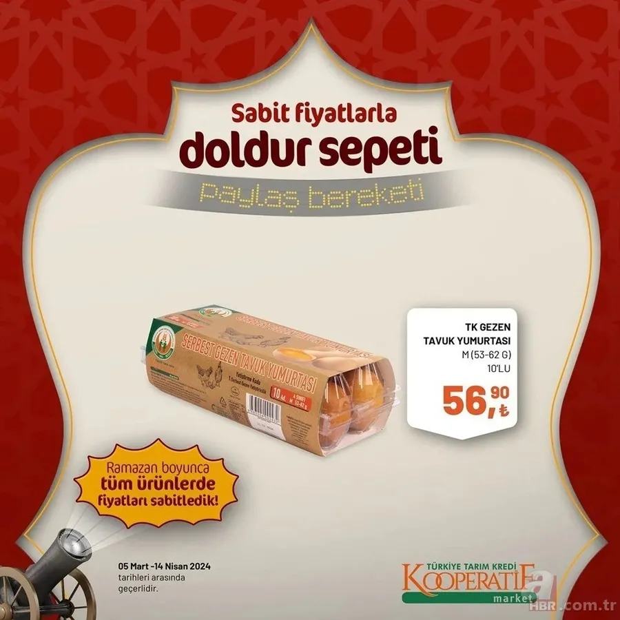Tarım Kredi Market 30 Mart indirim kataloğu yayınladı! Kaşar peynir 205,00 TL’ye, tost peyniri 185,00 TL’ye, tereyağı 259,00 TL’ye, süt 22,50 TL’ye satışta 24