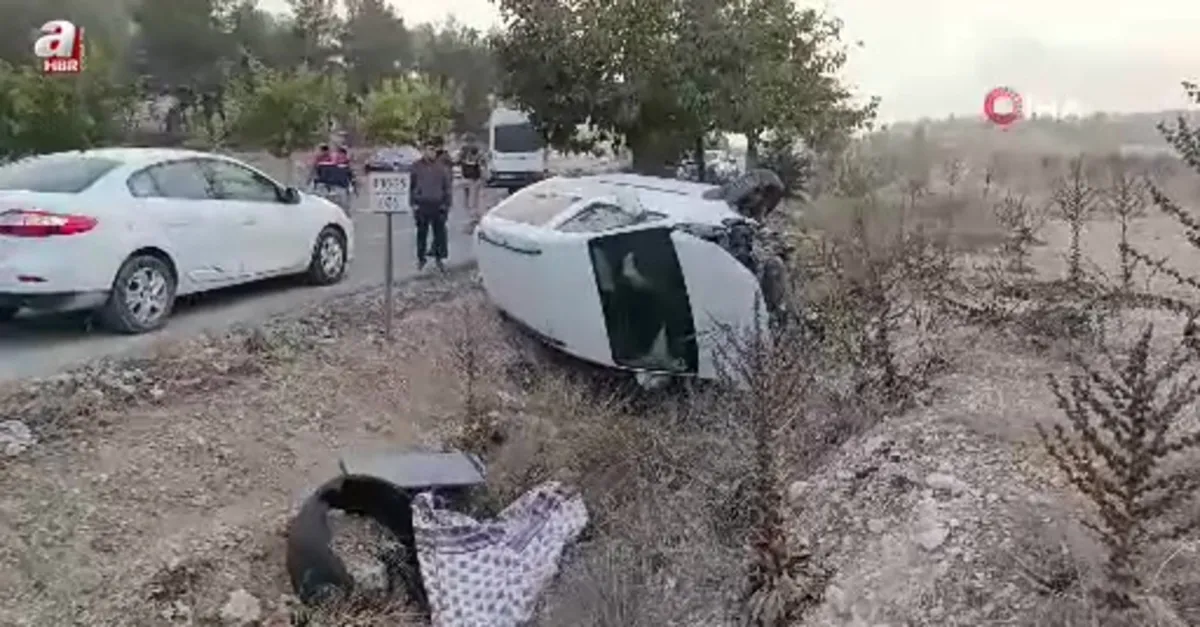 Şanlıurfa'da hafif ticari araç devrildi