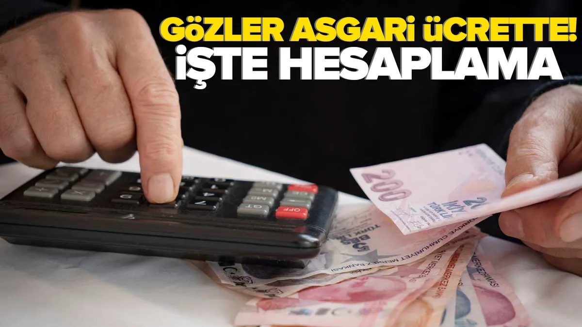 Asgari ücrette geri sayım! Tüm gözler ilk toplantıda! İşte örnek hesaplama