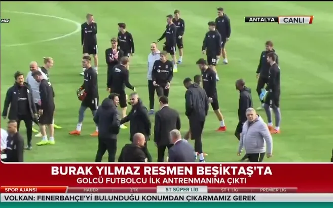 Beşiktaş'ın yeni transferi ilk antrenmanına çıktı