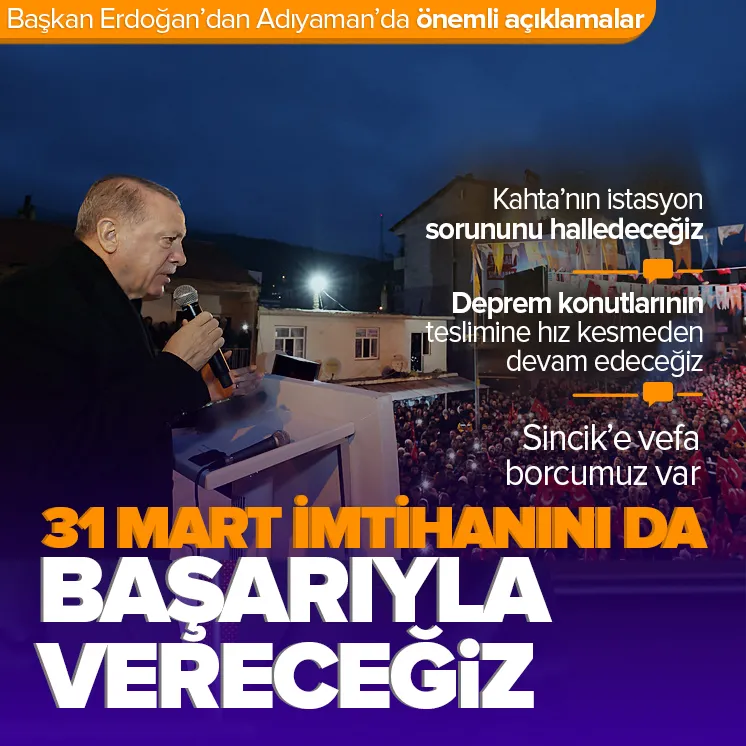 Erdoğan: Deprem konutlarını hızla teslim edeceğiz