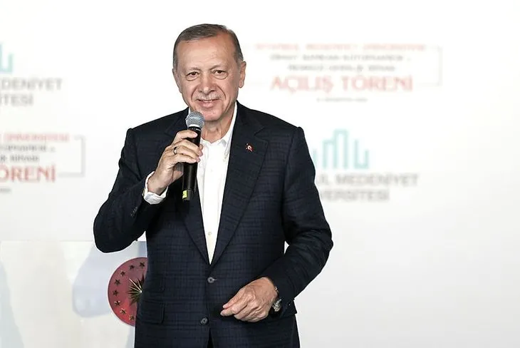 Başkan Erdoğan’dan Çorum’da toplu açılış töreni! Dikkat çeken pankart: 6’lı masa menüsü