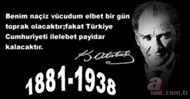 10 Kasım Atatürk'ü anma mesajları! Resimli, yazılı, WhatsApp, Facebook, Instagram, Twitter 10 Kasım sözleri