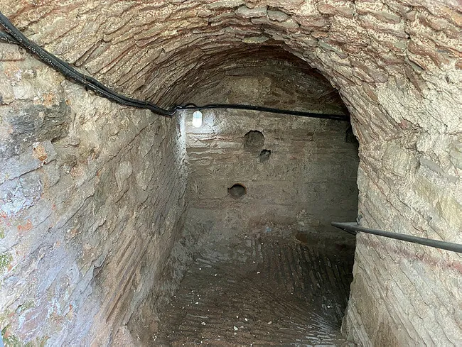 Anemas Zindanları’ndaki Bizans kalıntıları böyle görüntülendi