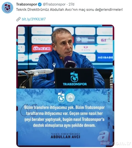 Derbi zaferi sonrası Trabzonspor'dan Fenerbahçe'ye olay "5 YILDIZ" göndermesi: "Başı dönüp yolunu kaybedenler için..." 9