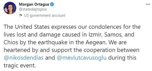 ABD'den Türkiye'ye İzmir depremi mesajı - 1