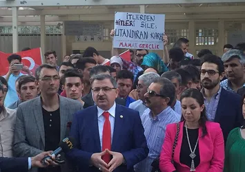 Almanya'nın Ankara Büyükelçiliği önünde protesto