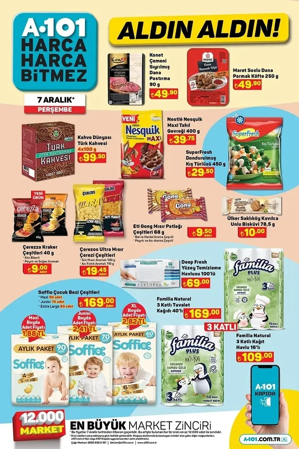 11 Aralık A101 aktüel ürünler kataloğu! Üç Tekerlekli Elektrikli Moped, Flavel Dijital Baskül , Kahve Makinesi, Smart Led TV uygun fiyata satışa sunuluyor