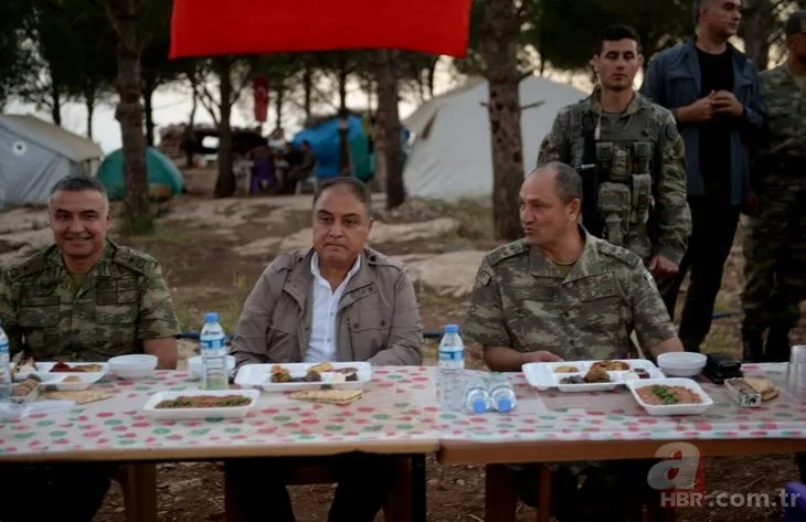 Korgeneral İsmail Metin Temel, Afrin kahramanlarıyla Burseya’da iftar yaptı