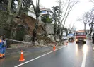 Beykozda istinat duvarı çöktü