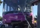 İstanbul’da halk otobüsü ile otomobil çarpıştı