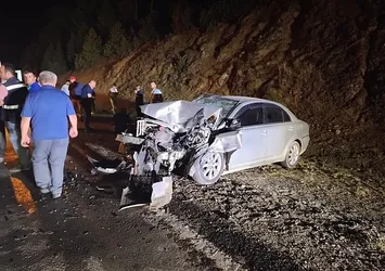 Orman yangınlarıyla mücadeleye yardım için yola çıktılar kaza yaptılar: 2 yaralı