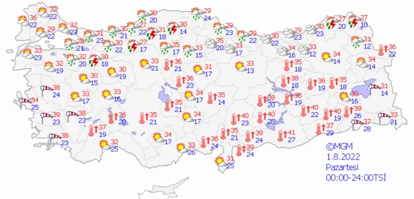 1659278730685.png Sıcak havalara sağanak yağış molası! Meteoroloji'den son dakika uyarısı! Çok sayıda ili etkisi altına alacak... İstanbul Ankara İzmir güncel hava durumu - 8