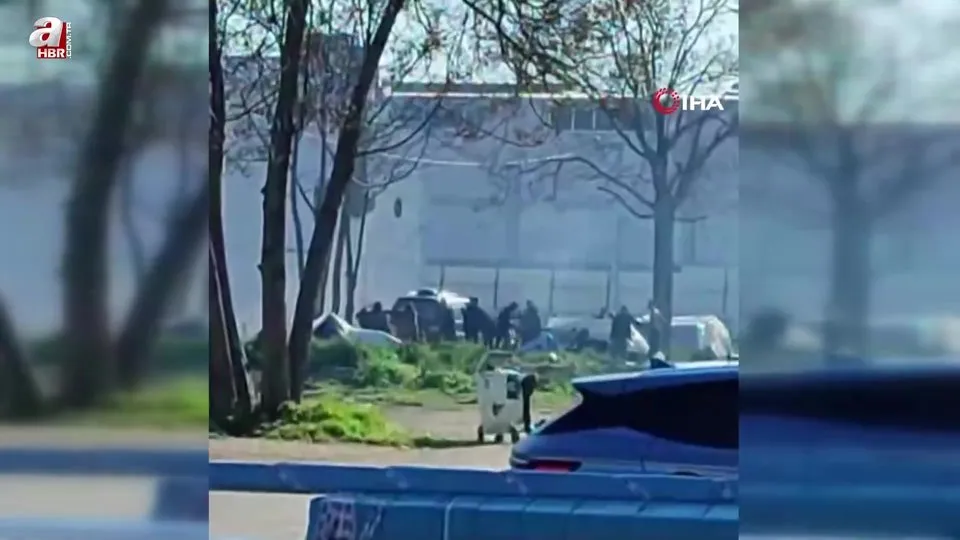 Bursa’da taşlı sopalı kavga kamerada