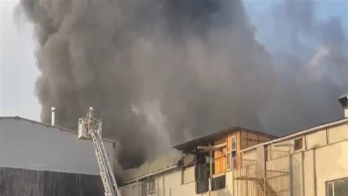 İstanbul Bağcılar'da tekstil atölyesinde yangın!