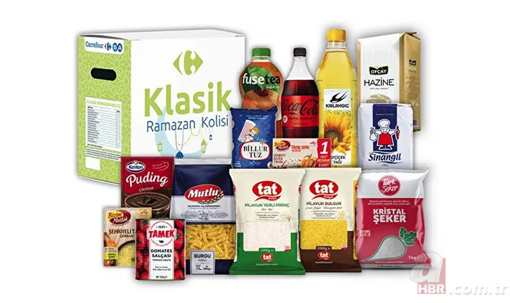 CarrefourSA Ramazan paketi fiyatları ne kadar? Klasik, Süper, Mega, Lüks CarrefourSA 2022 Ramazan kolisi içinde neler var? 2