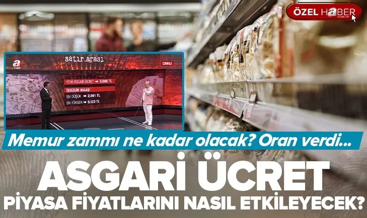 Asgari ücrete yapılan zam piyasa fiyatlarını nasıl etkileyecek? Memurlara temmuz zammı için oran verdi! Uzman isim A Haber’de yorumladı