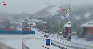 Palandöken beyaza büründü