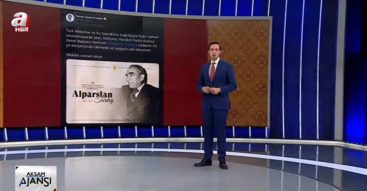 Başkan Erdoğan Alparslan Türkeş'i vefatının 24. yılında andı