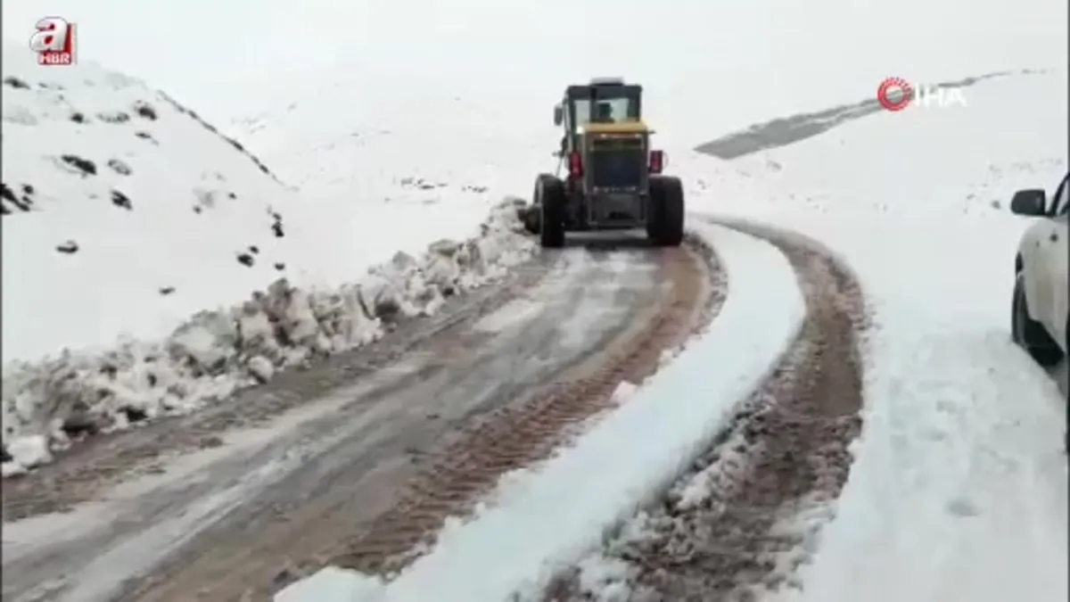 Siirt’te karda araçlar yolda mahsur kaldı