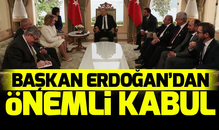 Başkan Erdoğan, Baghdad Amreyevi kabul etti!