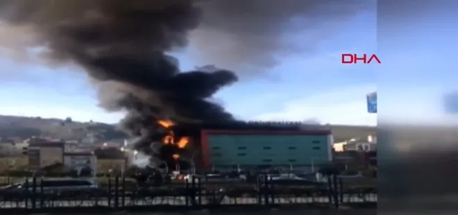 Avrasya Üniversitesi’nin Yomra kampüsünde yangın