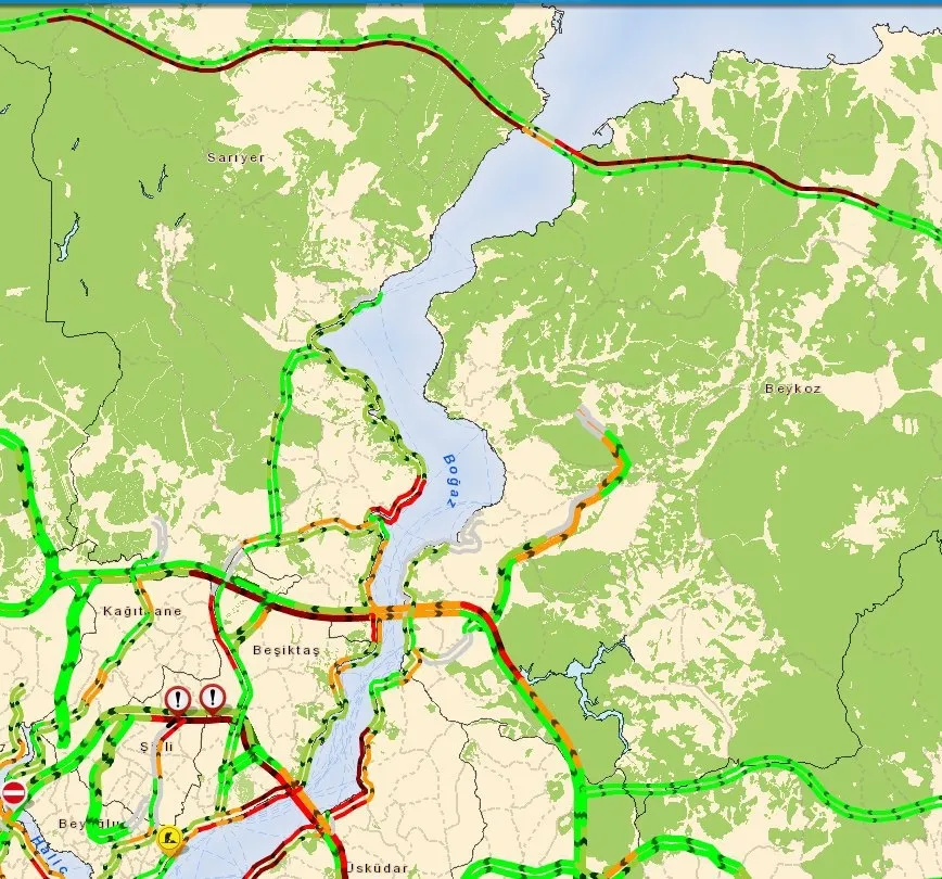 Yavuz Sultan Selim Köprüsü'nde trafik yoğunluğu - 1
