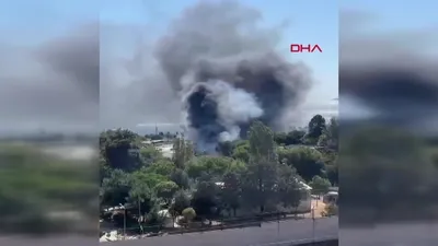 Pendik’te İSKİ’ye ait tesiste yangın