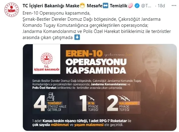İçişleri Bakanı Süleyman Soylu’dan son dakika açıklaması! Eren-10 Operasyonu’nda PKK’ya darbe indirildi