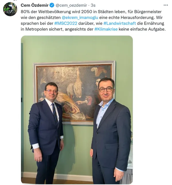 Ekrem İmamoğlu sözde Ermeni soykırımının en büyük destekçilerinden Cem Özdemir ile görüştü