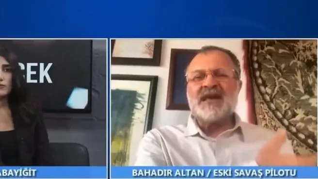 Eski savaş pilotu Bahadır Altan'dan hadsiz sözler: PKK kanalında Türkiye'yi 'işgalcilikle' suçladı