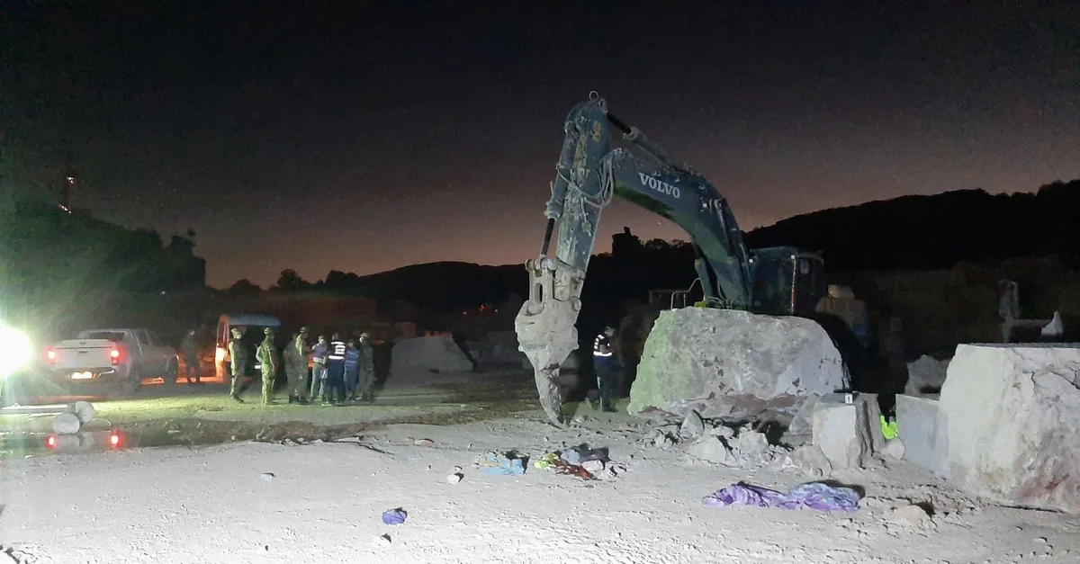 Adıyaman’daki mermer ocağında feci ölüm! Ekskavatör mermer bloğu önünde dinlenen işçiyi parçaladı