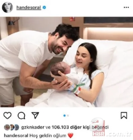 Hande Soral ve İsmail Demirci oğulları Ali’yi kucağına aldı! İşte Ali bebeğin ilk fotoğrafı 13