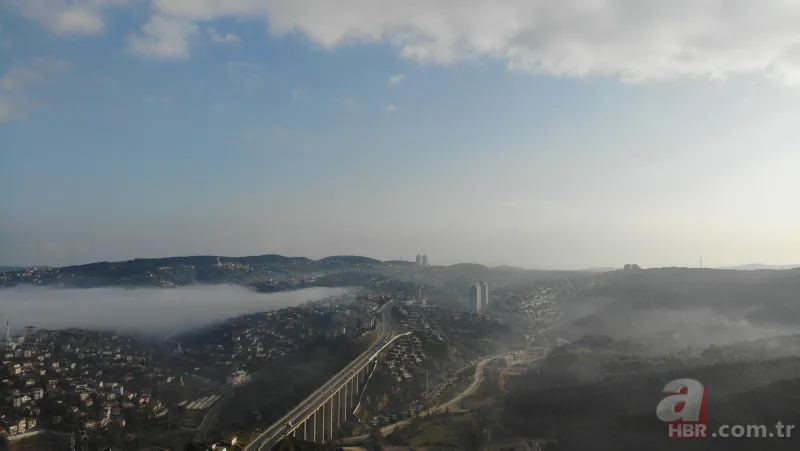 İstanbul'da etkili olan sis kartpostallık görüntüler oluşturdu 24