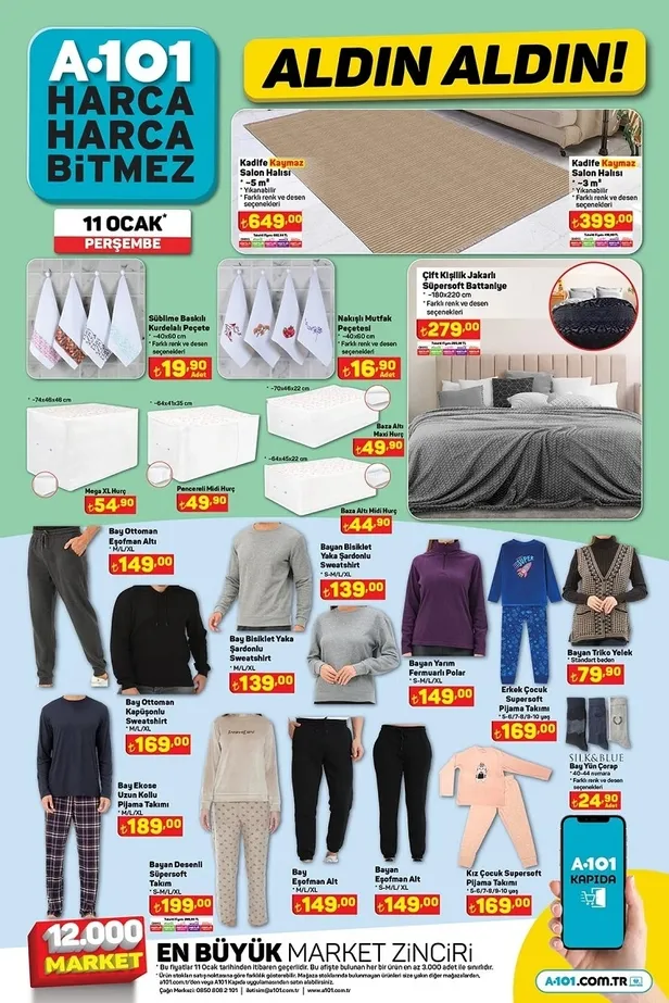 12 Ocak A101 aktüel ürünler kataloğu yayınlandı! A101’de Dik süpürge, akıllı TV ve saat, kablosuz kulaklık ve daha yüzlerce ürün ucuza satılacak