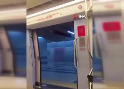 Batıkent metro istasyonunda yangın paniği!