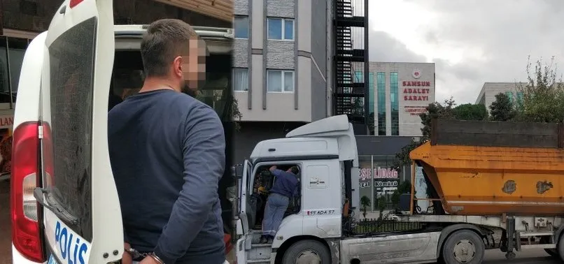 TIR'ı polisin üzerine sürdü! Samsun'da hareketli dakikalar