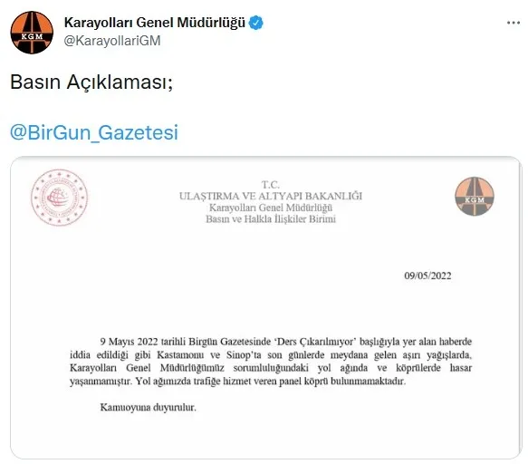 kgmden-kastamonudaki-yagislarda-yol-aginda-hasar-olustu-iddialarina-iliskin-aciklama-1652113333145.jpg KGM'den BirGün gazetesinin iddialarına yanıt - 2