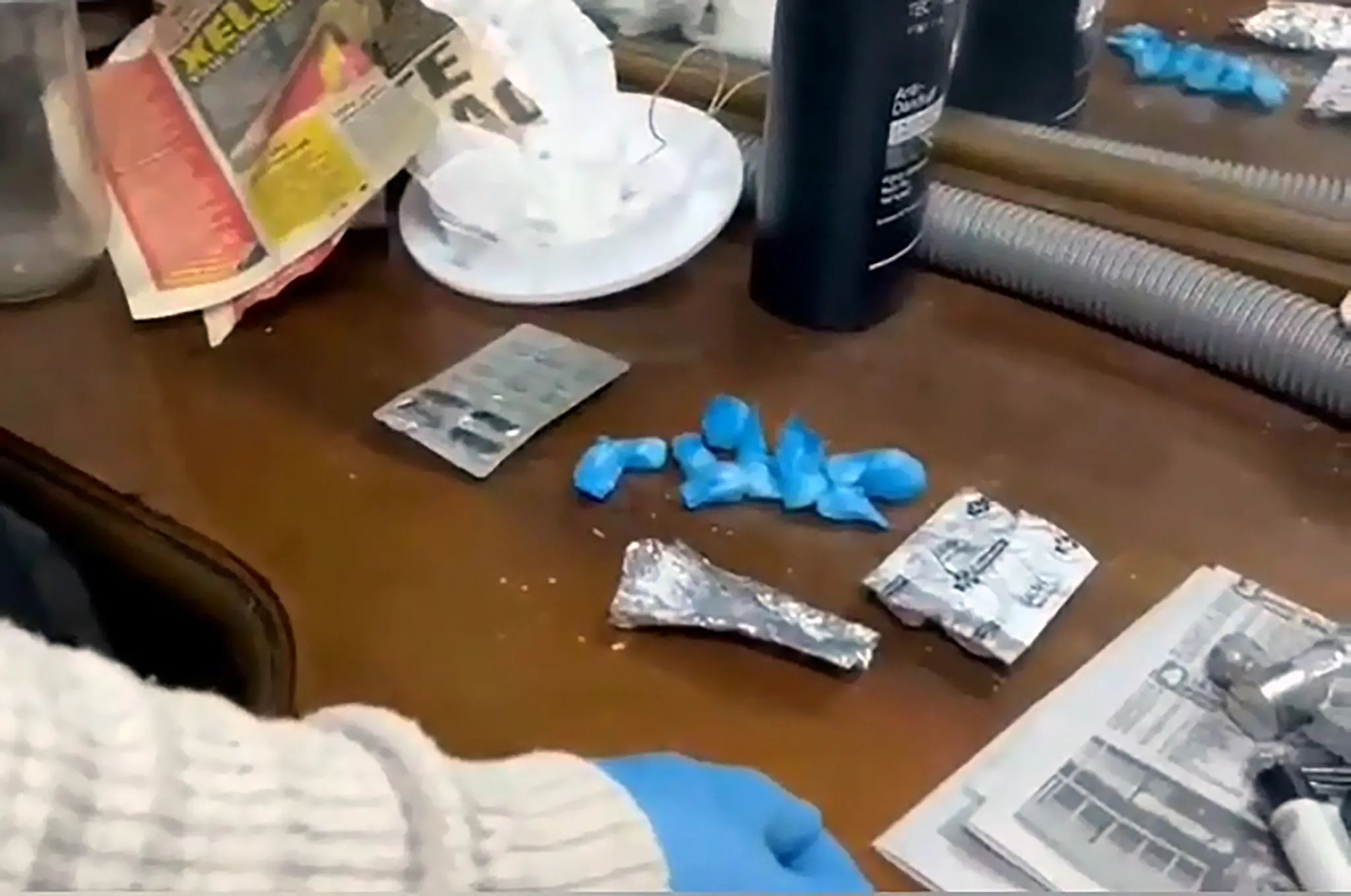 Yatak süngerinden uyuşturucu çıktı