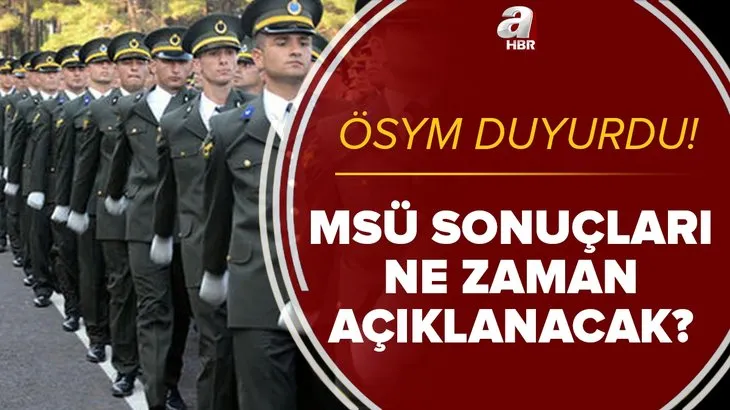 ÖSYM son dakika: MSÜ sonuçları açıklandı mı? 2021 MSÜ sınav sonuçları ne zaman açıklanacak?