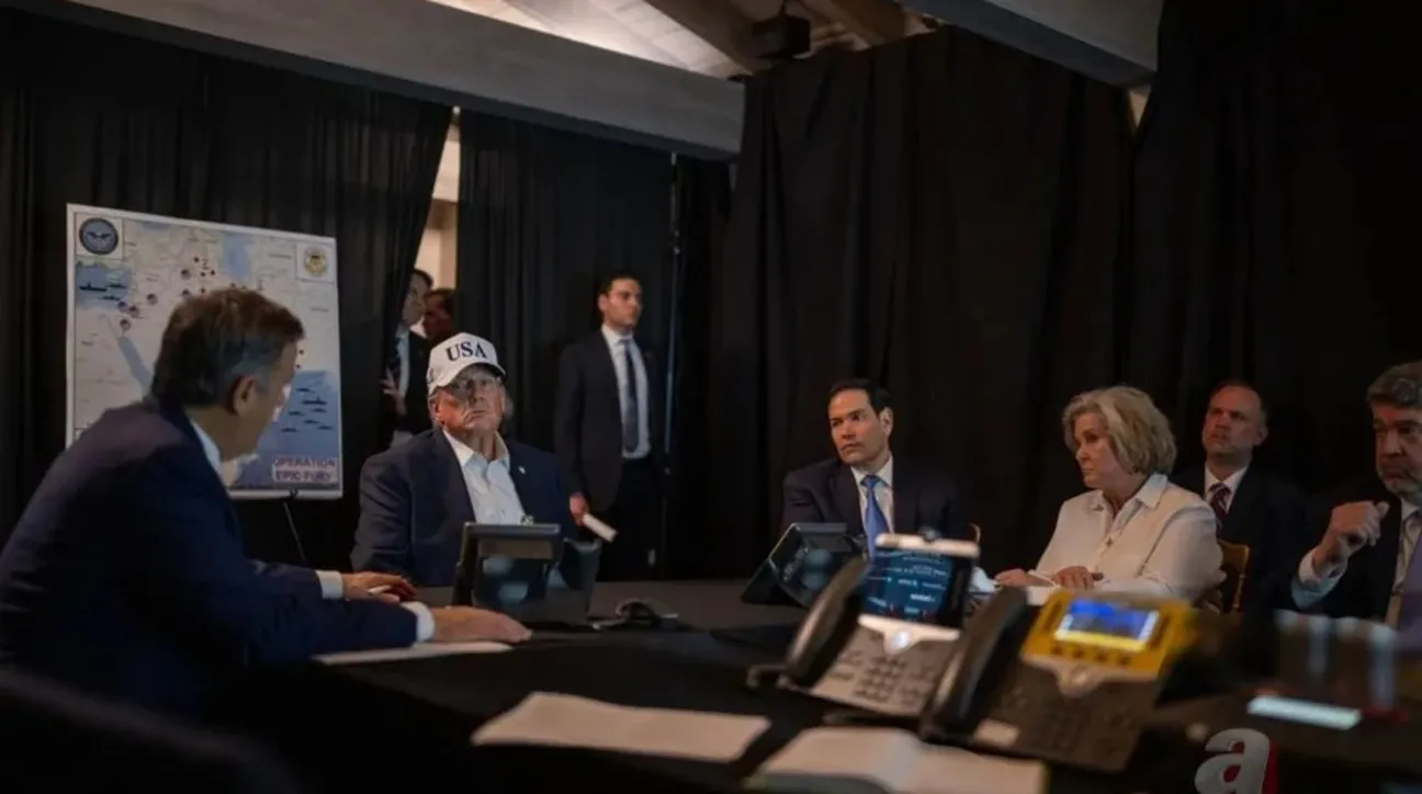 Trump İran'a saldırıyı böyle izledi